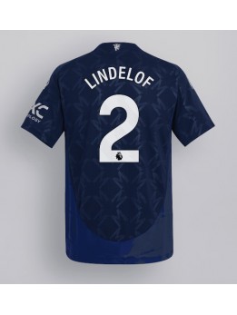 Manchester United Victor Lindelof #2 Replika Borta Kläder 2024-25 Kortärmad